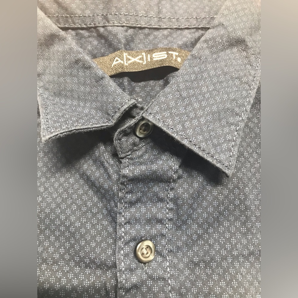 2 pcs MENS HAGGAR & AXIST long-sleeved dress shirt used very good condition - Picture 9 of 14